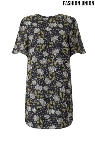 Fashion Union Floral Shift Dress